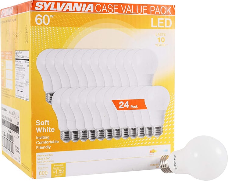 SYLVANIA Soft White LED Light Bulbs (24-Pack)