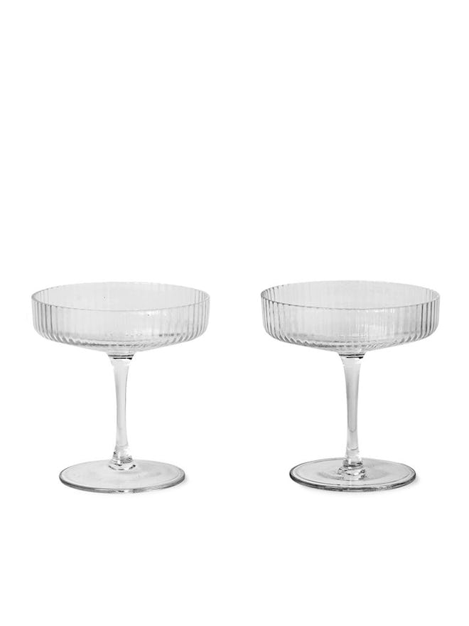 Ripple Champagne Saucer (Set of 2) 