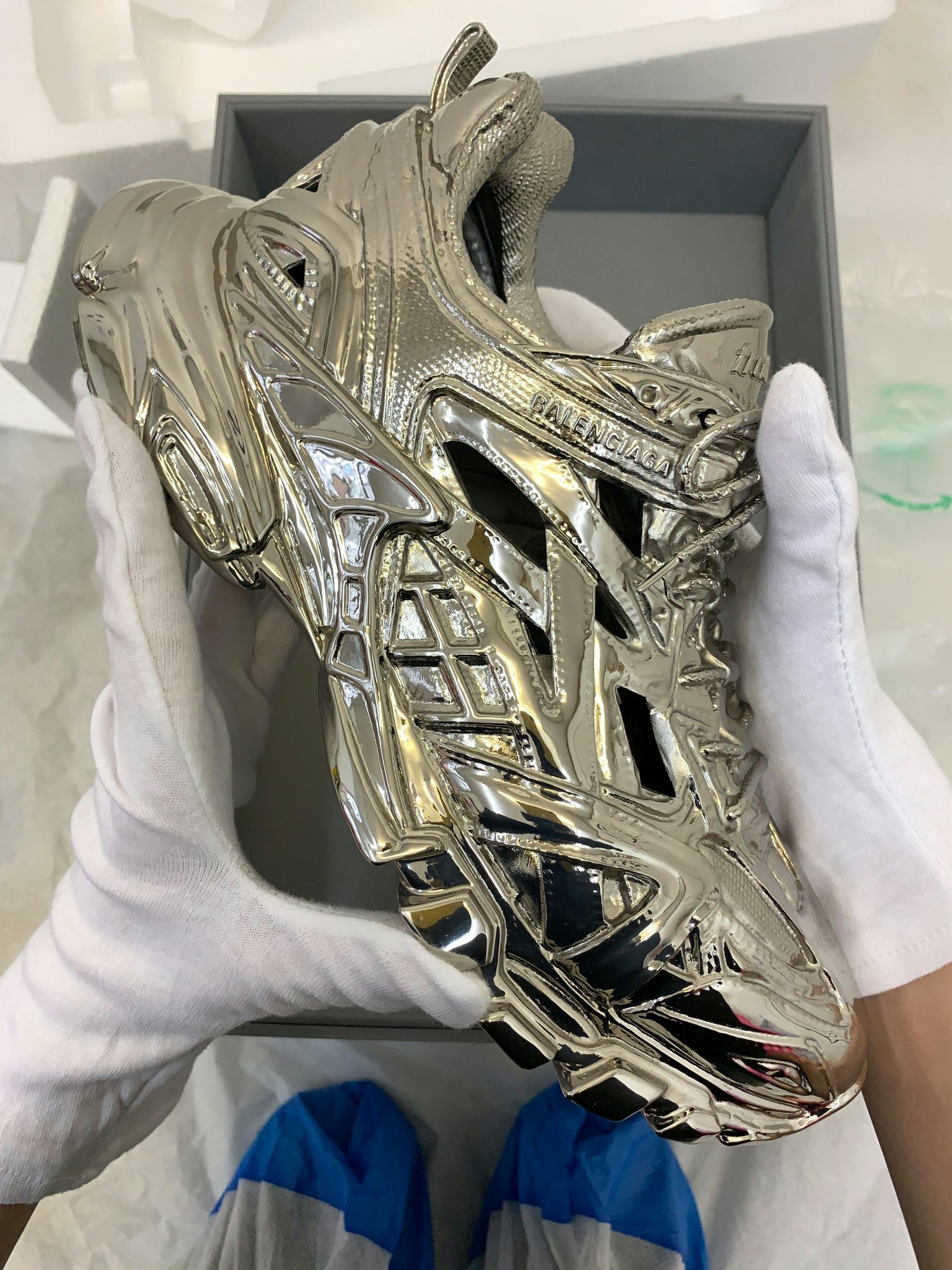 silver balenciaga track