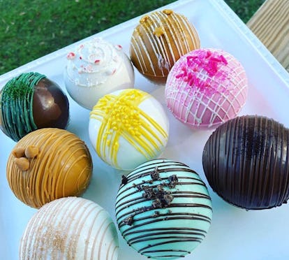 Hot Chocolate Bombs Are A Thing Everyone S Stocking Needs One These hot cocoa mix and marshmallow stuffed confections will have your friends and family oohing and ahhing as they melt away in warm milk to create the perfect cup of hot chocolate. hot chocolate bombs are a thing