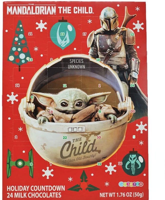 Needzo Star Wars Mandalorian The Child Milk Chocolate Candy Filled 2020 Christmas Advent Calendar