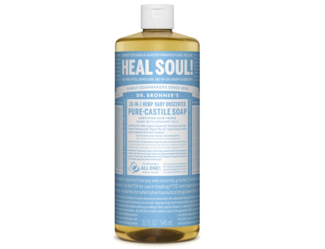 Dr. Bronner’s Pure-Castile Baby Unscented Soap, 32 Oz.