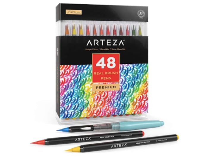 Arteza Real Brush Pens, 48 Colors