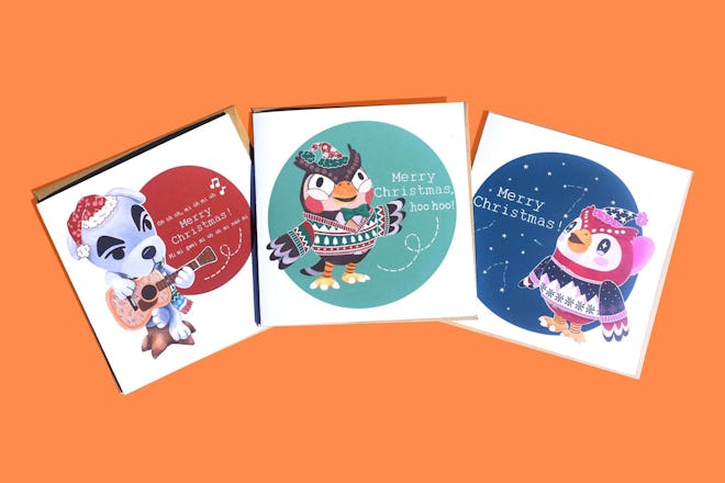 Animal Crossing Christmas Cards 
