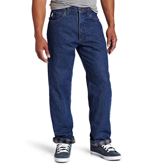 Carhartt Men’s Relaxed-Fit Flannel-Lined Jeans