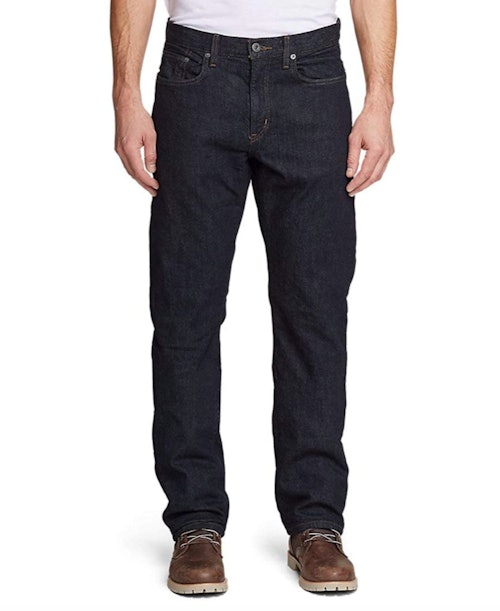 Eddie Bauer Men’s Flannel-Lined Flex Jeans