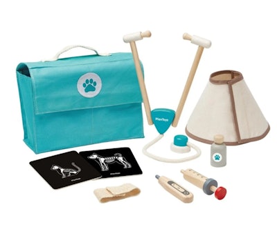 Product photo for Plan Toys Vet Set; best gifts for 3-year-olds