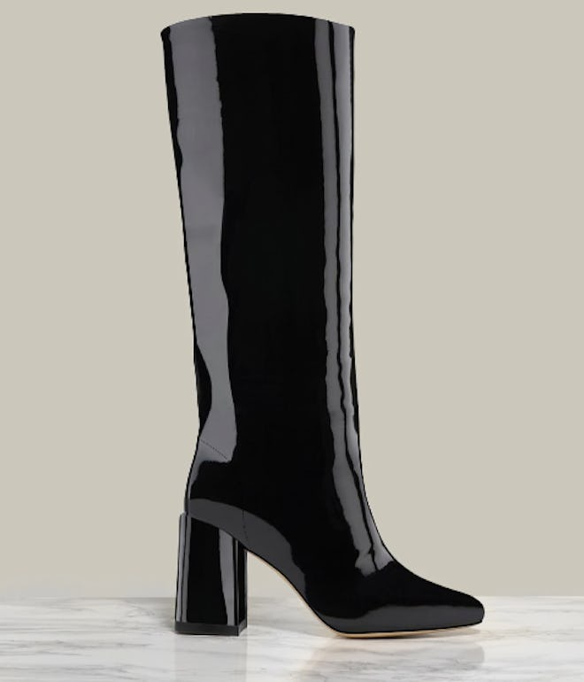 Bo Knee Boot in Black Patent