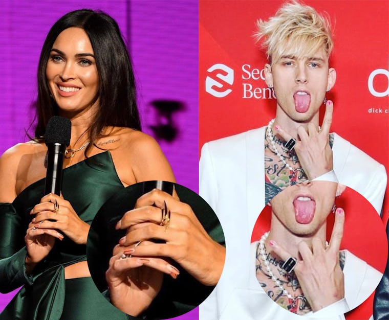 Megan Fox and Machine Gun Kelly Debuted Matching Manis At the 2020(01)