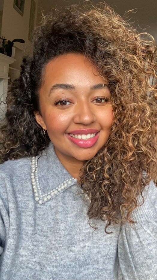 Super-defined curls after a minimal curly hair routine