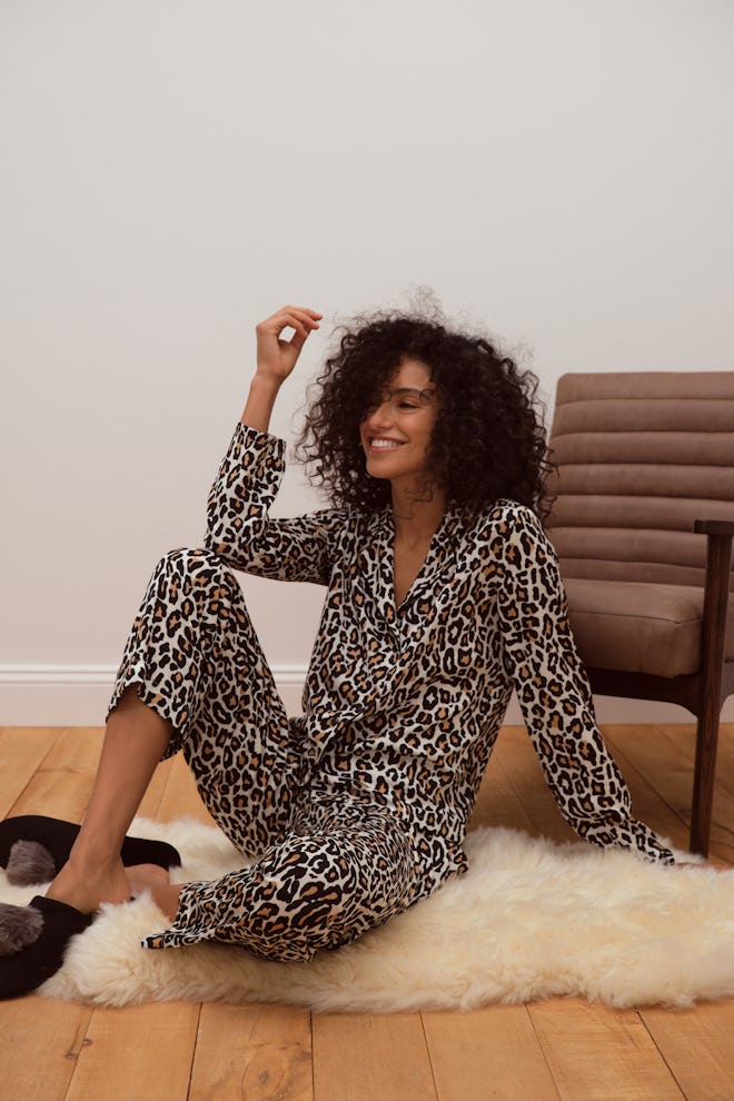 Pajama Bottom in Cheetah Print 