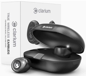 Clarium Black Bluetooth Wireless In-Ear Headphones