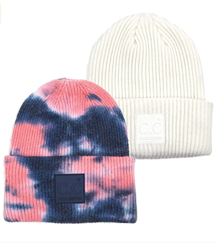 Funky Junque Tie-Dye & Solid Beanies (2-Pack)