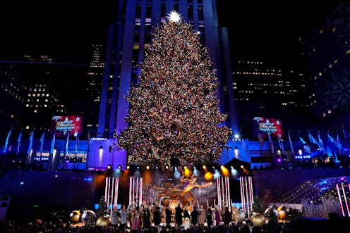 The 2019 Rockefeller Christmas tree lighting, via NBC press site.