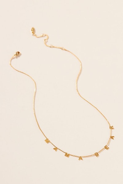 Sweet Sentiments Charm Necklace in Gold