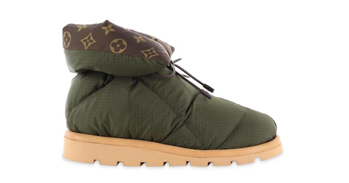 Louis Vuitton's 'pillow' boots are basically a luxury duvet for