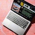 A MacBook Air with the new M1 processor