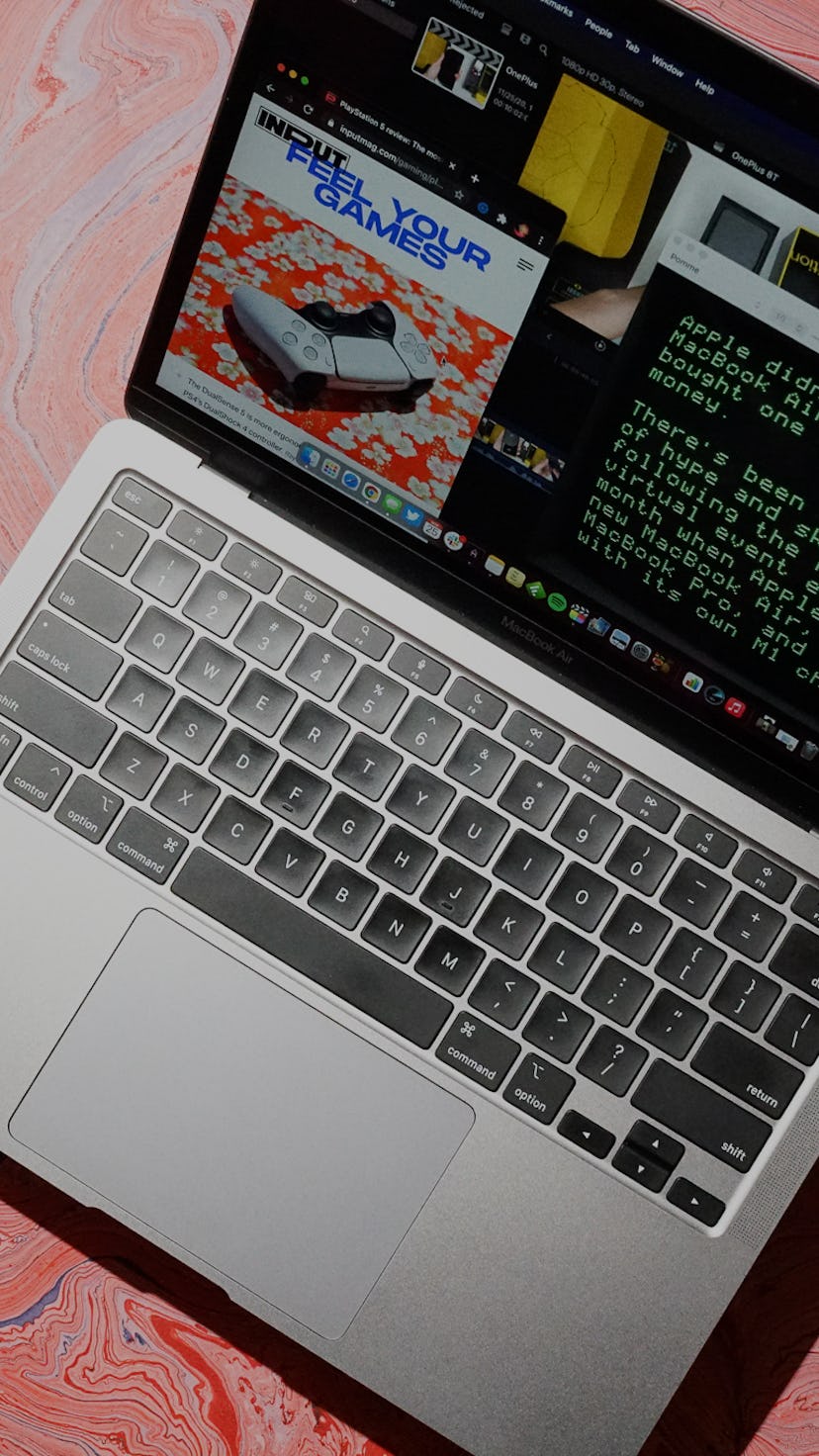 A MacBook Air with the new M1 processor
