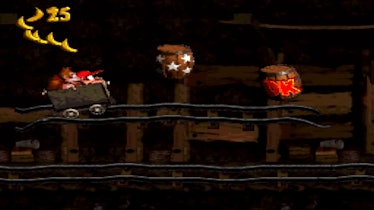 Mine cart levels required split-second timing and showed what a fast-paced game it could be.