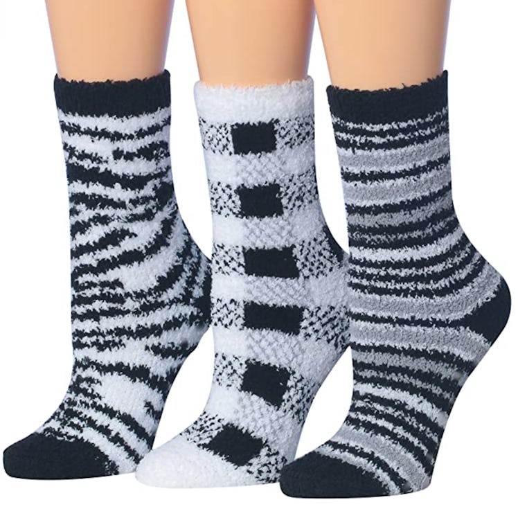 Tipi Toe Microfiber Anti-Skid Socks (3 Pairs)