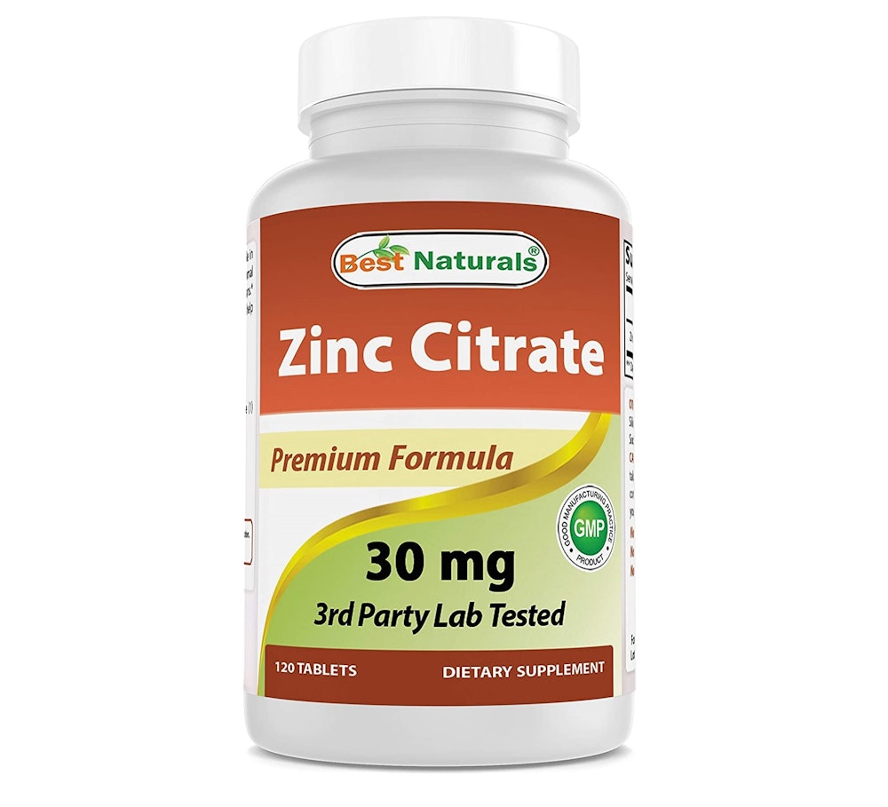 Best Naturals Zinc 30mg Supplements (120 Count)