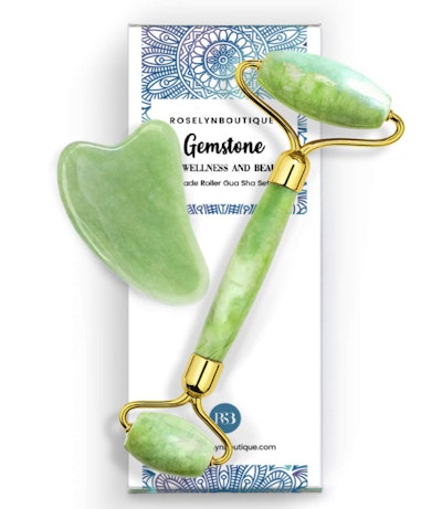 RoselynBoutique Jade Roller and Gua Sha Set