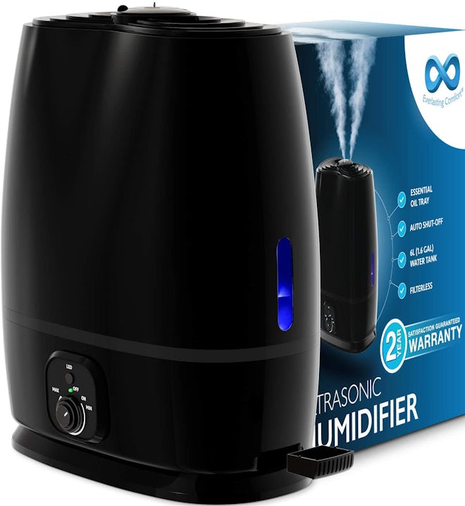Everlasting Comfort Cool Mist Humidifier with Essential Oil Tray, 6L