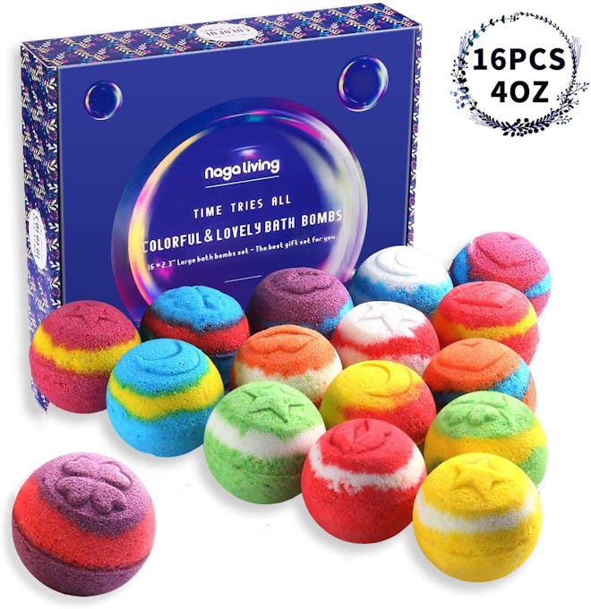 Naga Living Bath Bombs Gift Set (16 Count)