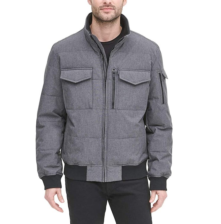 DKNY Quilted Performance Bomber Jacket