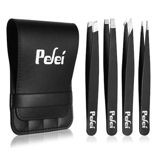 Pefei Professional Tweezers Set (4-Piece)