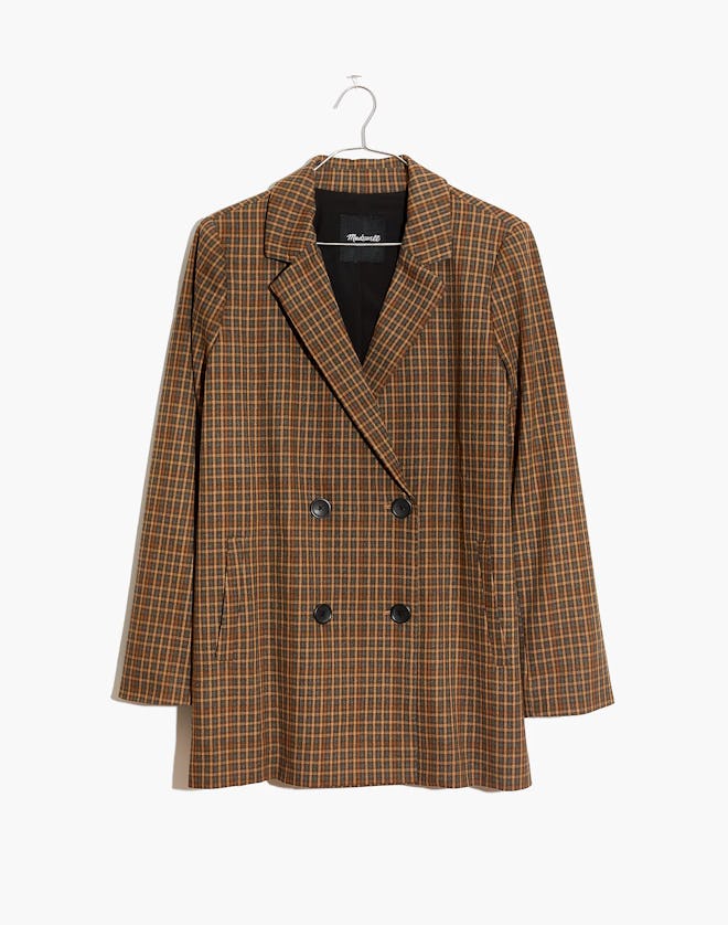 Caldwell Double-Breasted Blazer in Mandell Plaid