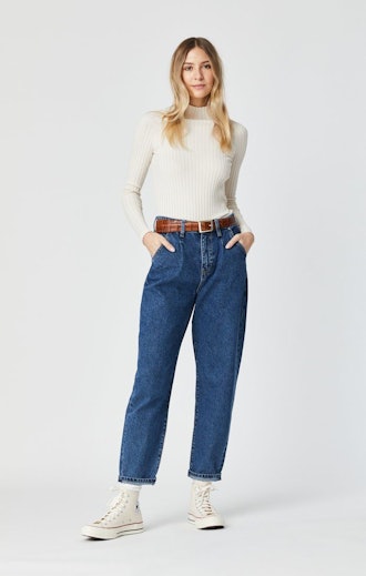Laura 90's Pleated Baggy Jeans