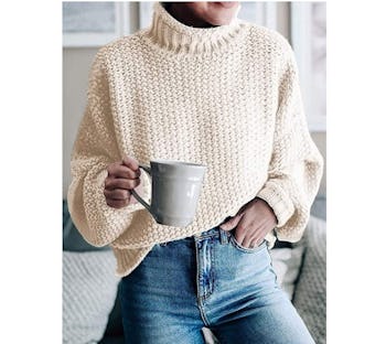 ZESICA Chunky Knit Turtleneck