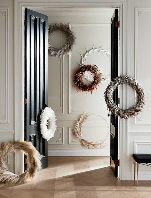 Nature-inspired wreaths are one of 2020's biggest holiday decor trends