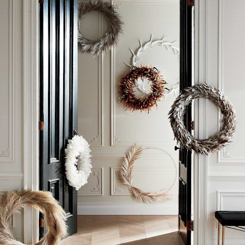 Nature-inspired wreaths are one of 2020's biggest holiday decor trends