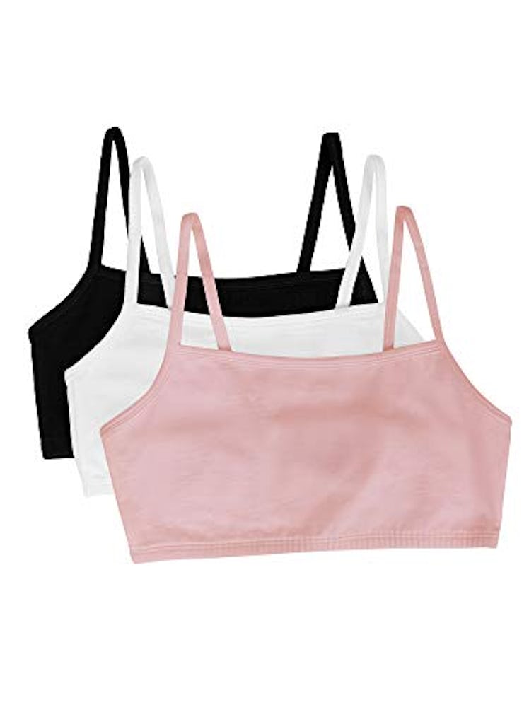  Fruit of the Loom Pullover Sports Bras (3-Pack)
