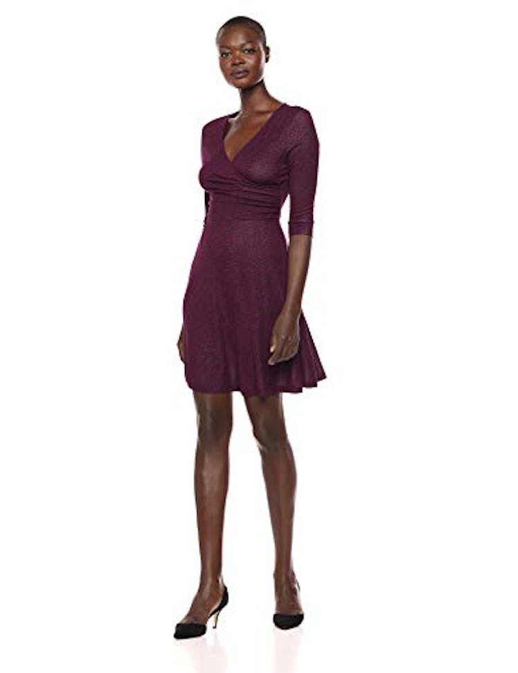 Lark & Ro Faux Wrap Dress