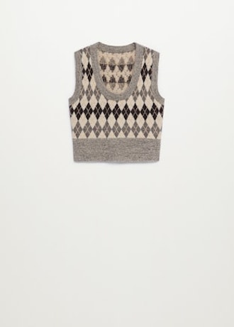 Rhombus pattern gilet