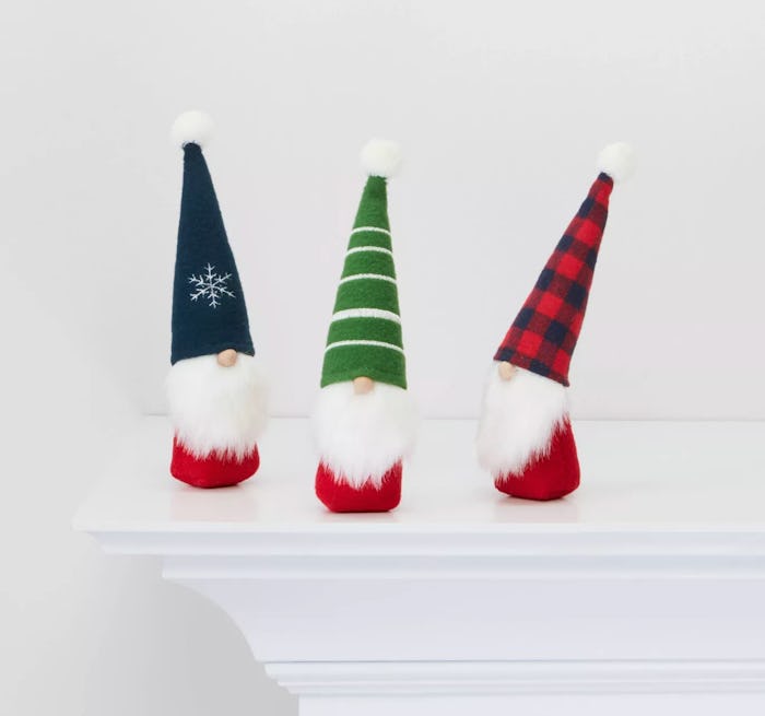 Decorate your home with these festive holiday gnomes from Target.