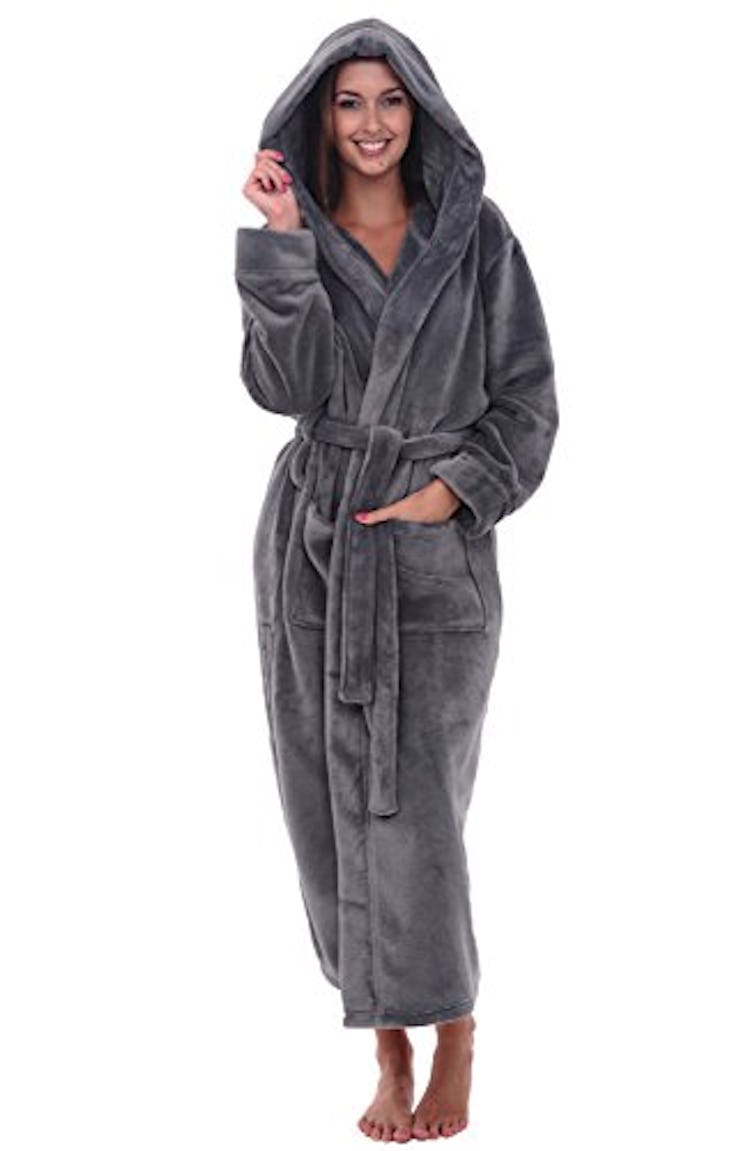 Alexander Del Rossa Plush Fleece Robe 