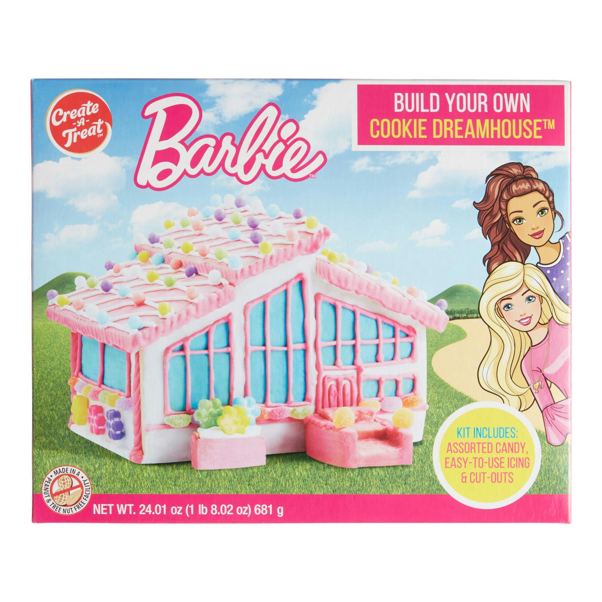 This Barbie Cookie Dreamhouse Kit Is The Pink Gingerbread House Of Your