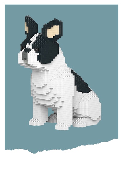 Jekca Plastic Bricks French Bulldog (10+)