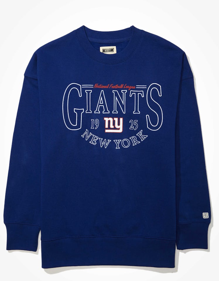Tailgate Women's NY Giants Oversized Fleece Sweatshirt