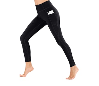 Heathyoga High-Waisted Pocketed Yoga Pants