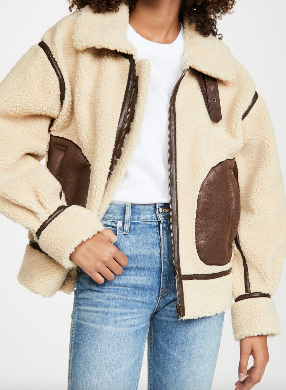 Tan Moto Bomber Jacket