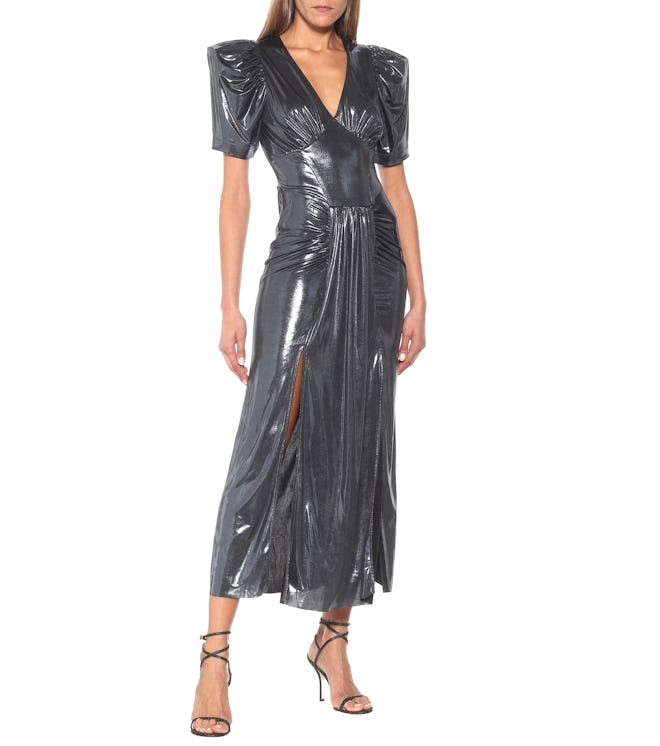 Alma Metallic Maxi Dress