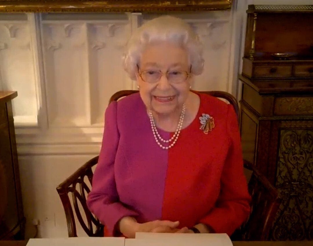 The Queen's call with Points of Light award winners