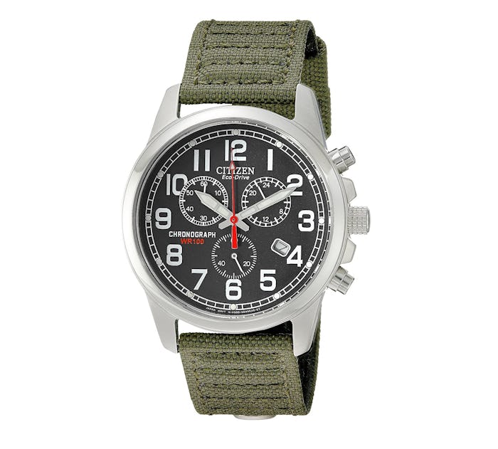 Citizen Eco-Drive Chronograph Canvas Watch