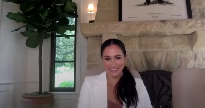 Meghan Markle's Santa Barbara home features a black and white print on her mantle
