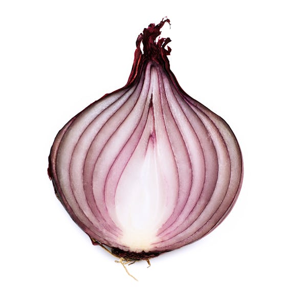 red onion halved